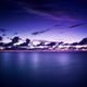 Tranquil Ocean Night against Wall Decal Design 1