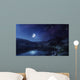 Lake and Mountains Night Wall Decal
