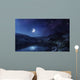 Lake and Mountains Night Wall Decal