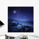 Rocks Seaside against Rising Wall Decal