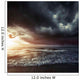 Bright Sunset against Wavy Wall Decal