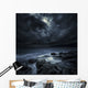 Black Rocks Protruding through Wall Decal Design 1