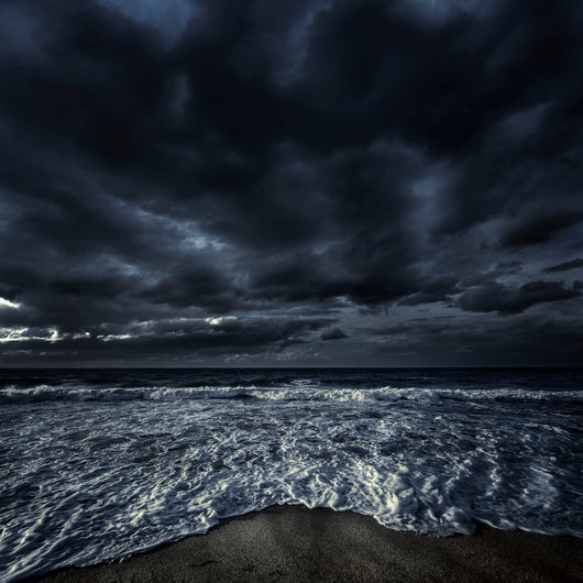 Rough Seaside against Stormy Wall Decal Design 2