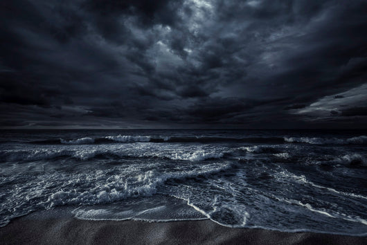 Rough Seaside against Stormy Wall Decal Design 1