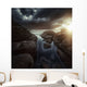 Huge Rocks Shore Sea Wall Decal Design 5