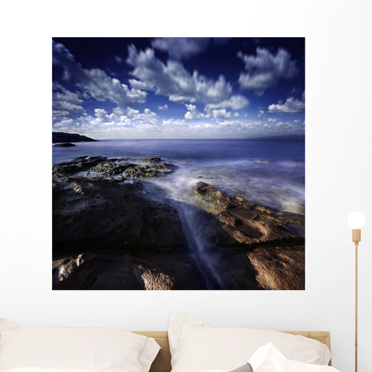 Rocky Shore and Tranquil Wall Decal Design 6
