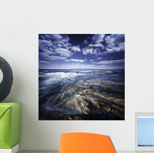 Rocky Shore and Tranquil Wall Decal Design 5