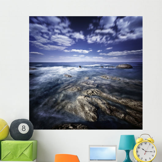 Rocky Shore and Tranquil Wall Decal Design 5