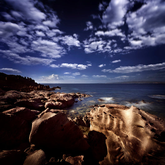 Huge Rocks Shore Sea Wall Decal Design 1