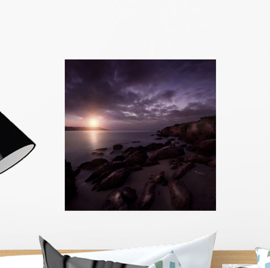 Rocky Shore and Tranquil Wall Decal Design 2