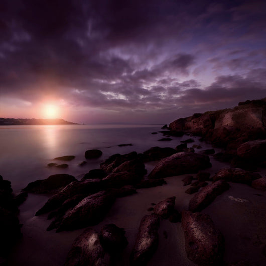 Rocky Shore and Tranquil Wall Decal Design 2