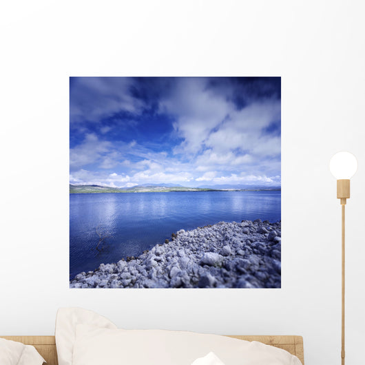 Tranquil Lake and Rocky Wall Decal Design 3