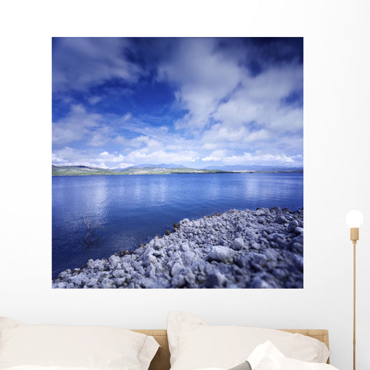 Tranquil Lake and Rocky Wall Decal Design 3