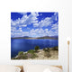 Tranquil Lake against Cloudy Wall Decal