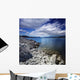 Tranquil Lake and Rocky Wall Decal Design 2