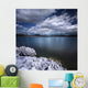 Tranquil Lake and Rocky Wall Decal Design 1