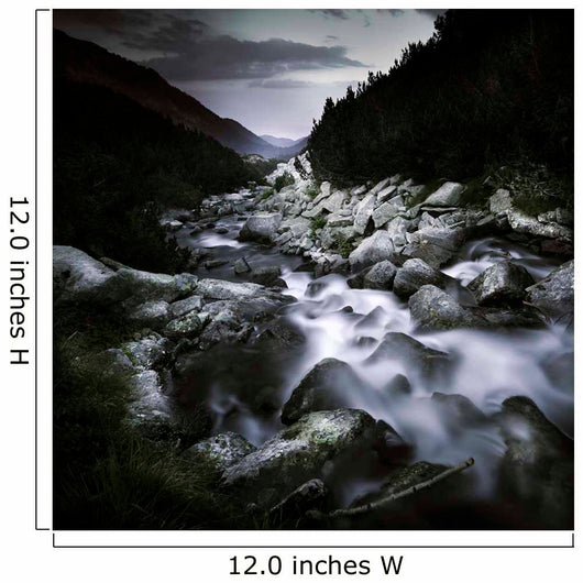 Small River Flowing over Wall Decal Design 5