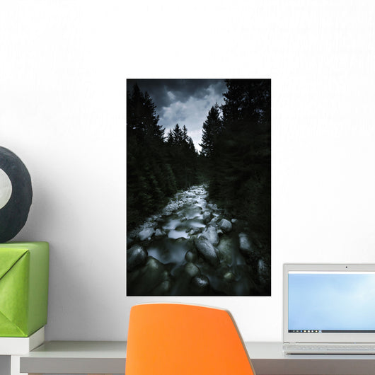 Small River Flowing over Wall Decal Design 4