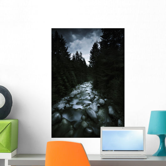 Small River Flowing over Wall Decal Design 4