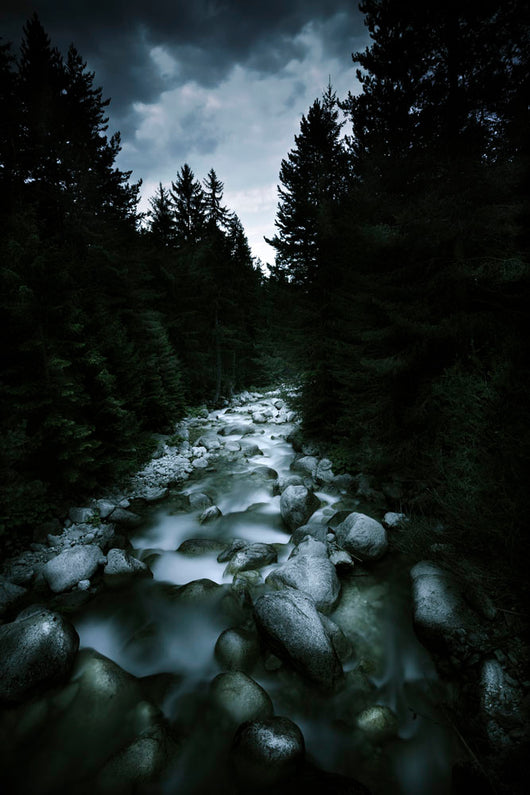 Small River Flowing over Wall Decal Design 4