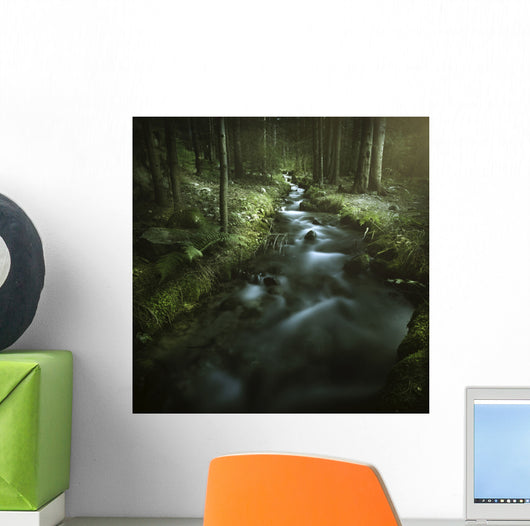 Small Stream Forest Pirin Wall Decal