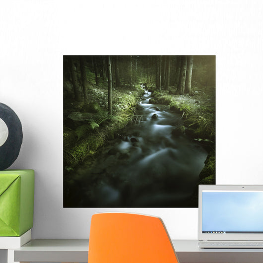 Small Stream Forest Pirin Wall Decal