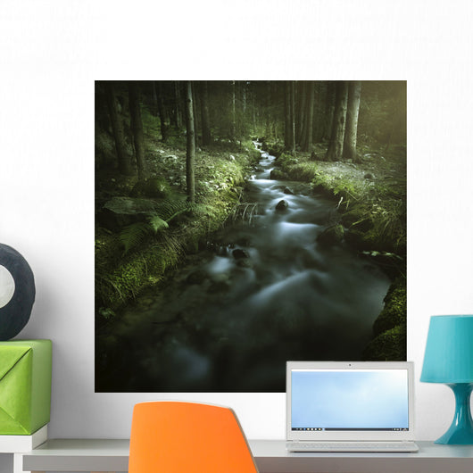 Small Stream Forest Pirin Wall Decal