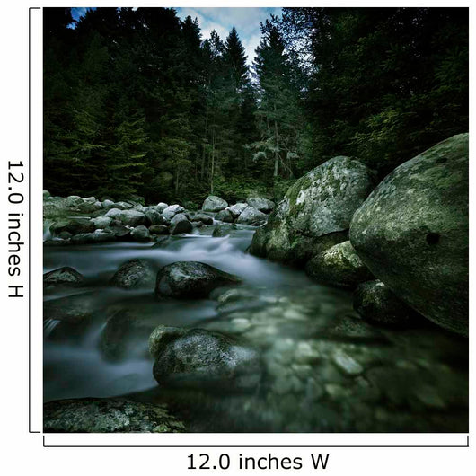 Small River Flowing over Wall Decal Design 2