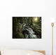 Small Stream Forest Sunset Wall Decal Design 3