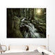 Small Stream Forest Sunset Wall Decal Design 3