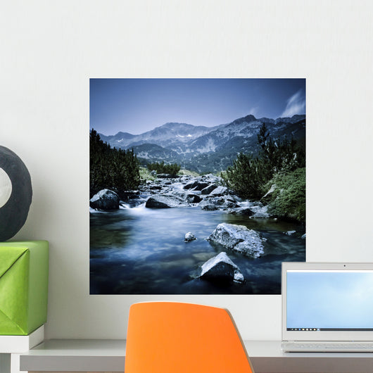 Small River Flowing through Wall Decal Design 3