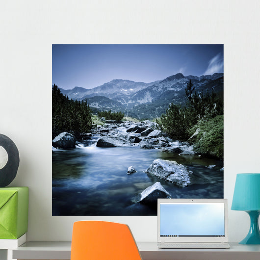 Small River Flowing through Wall Decal Design 3