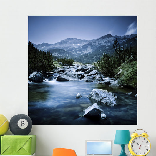 Small River Flowing through Wall Decal Design 3