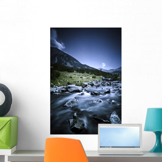 Small River Flowing through Wall Decal Design 2
