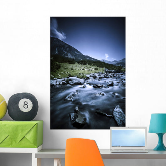 Small River Flowing through Wall Decal Design 2