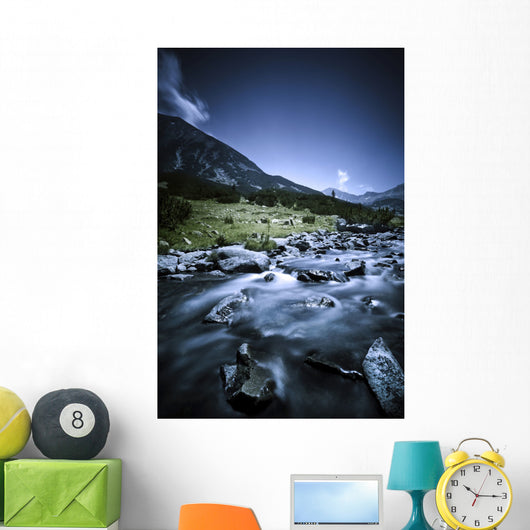 Small River Flowing through Wall Decal Design 2
