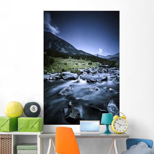 Small River Flowing through Wall Decal Design 2