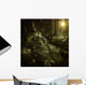 Small Stream Forest Sunset Wall Decal Design 1