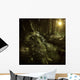 Small Stream Forest Sunset Wall Decal Design 1