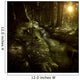 Small Stream Forest Sunset Wall Decal Design 1