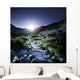 Small Stream Mountains Sunset Wall Decal