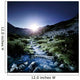 Small Stream Mountains Sunset Wall Decal