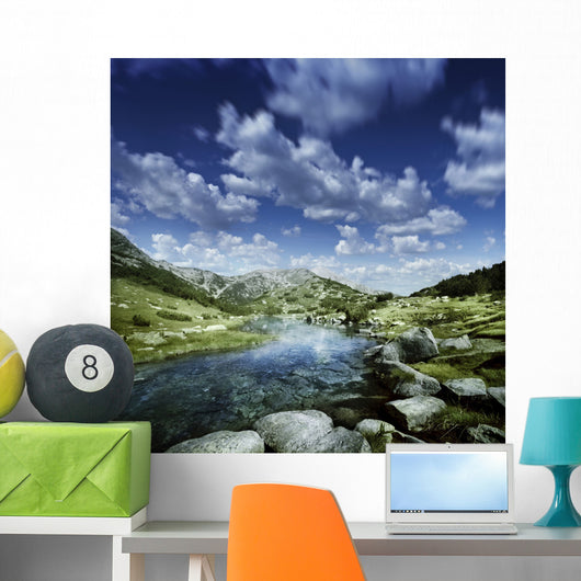 Small Stream Mountains Pirin Wall Decal
