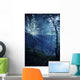 Misty Rays Dark Forest Wall Decal Design 3