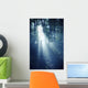 Silhouette Man Standing Misty Wall Decal
