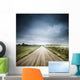 Country Road through Fields Wall Decal