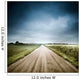 Country Road through Fields Wall Decal