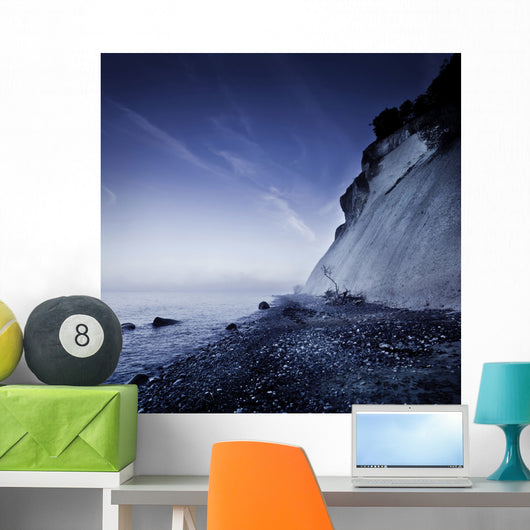 Seaside and Chalk Mountain Wall Decal