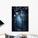 Misty Rays Dark Forest Wall Decal Design 2