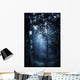 Misty Rays Dark Forest Wall Decal Design 2